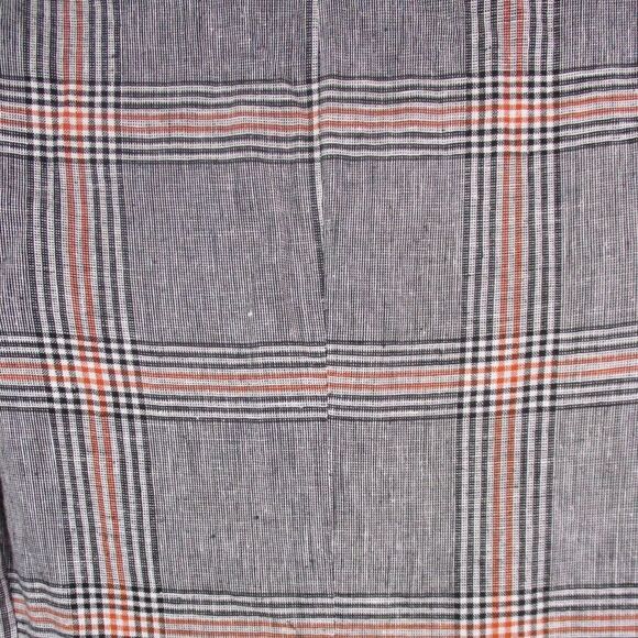 NWT Bershka Size Small Double Breasted Plaid Linen Blazer - Picture 3 of 5